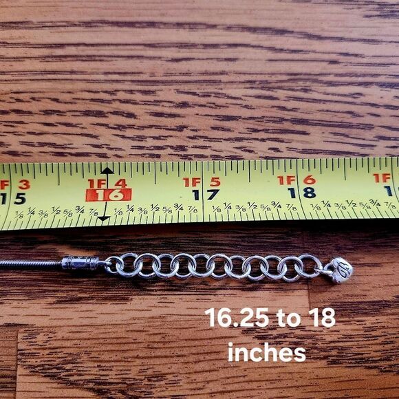 BRIGHTON "Mingle" Silver Scroll Pendant Necklace EVENT READY! - Picture 5 of 9